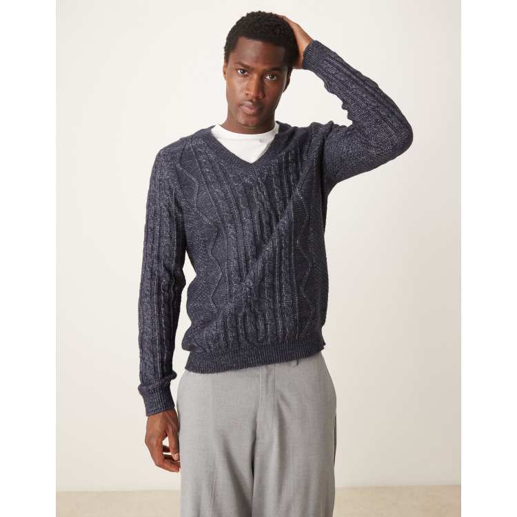 Asos men's v neck jumper hotsell