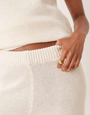 Asos Design Heavyweight Clean Knit Wide Leg Pants
