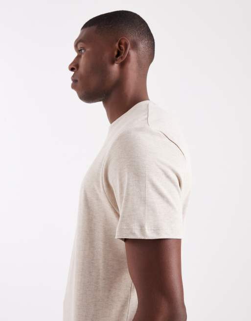 ASOS DESIGN heavyweight crew neck t-shirt in beige, 4 of 5