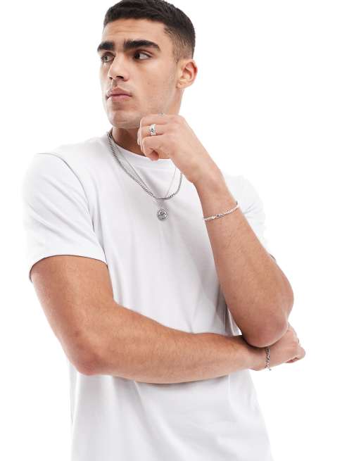 ASOS DESIGN heavyweight crew neck t-shirt in gray 