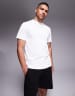 ASOS DESIGN shorter length skinny chino shorts in navy