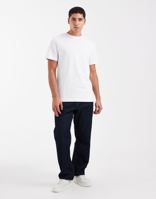 ASOS DESIGN heavyweight crew neck t-shirt in white , 2 of 5