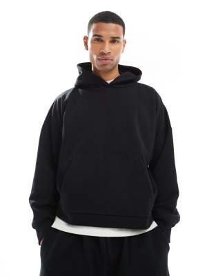 Dropped Shoulder Slit Hoodie
