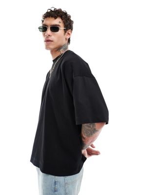 heavyweight extreme oversized t-shirt in black