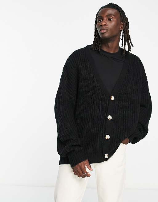 Asos black outlet cardigan