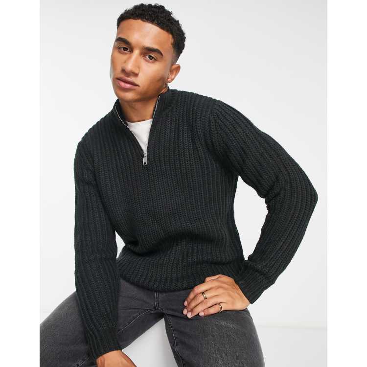 Half zip 2024 jumper asos