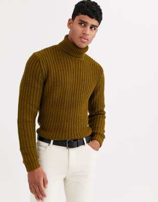 fisherman's polo neck sweater