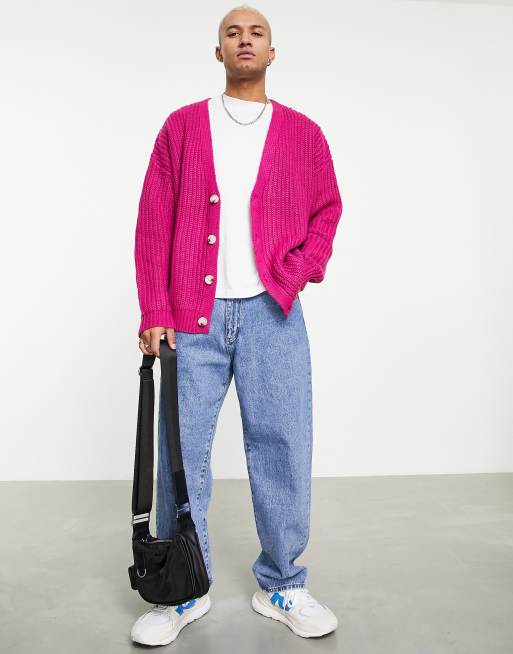 Asos pink cardigan hotsell