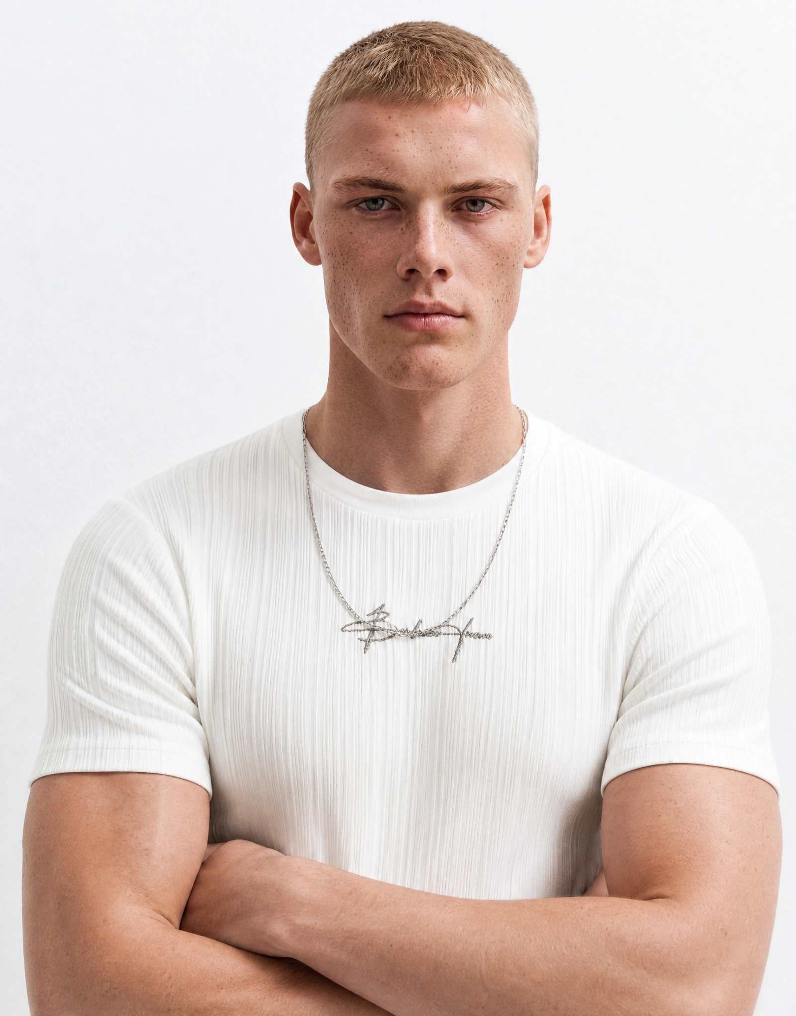 Мужская футболка ASOS Design heavyweight с принтом, белая