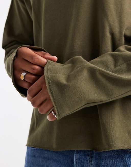ASOS DESIGN heavyweight oversized boxy drop armhole long