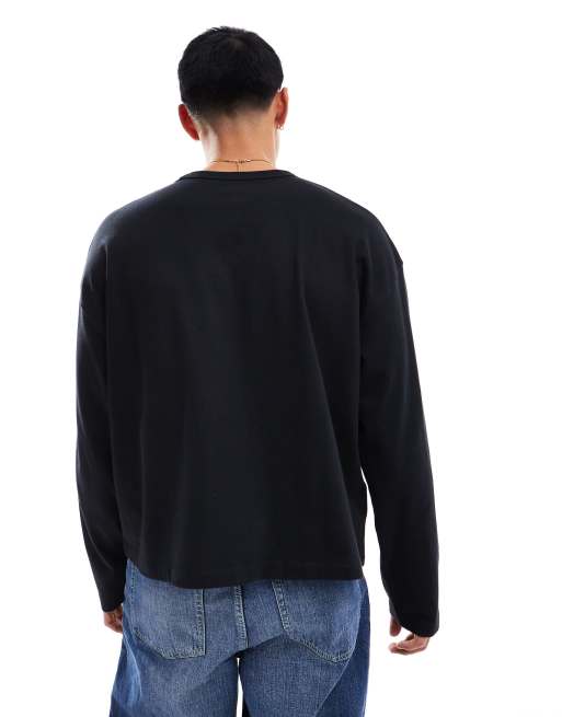 ASOS DESIGN heavyweight oversized boxy long sleeve t-shirt