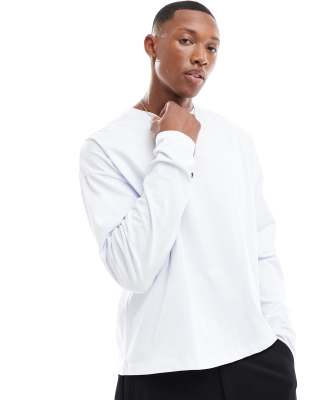 Asos Design Heavyweight Oversized Boxy Long Sleeve T-shirt 240gsm