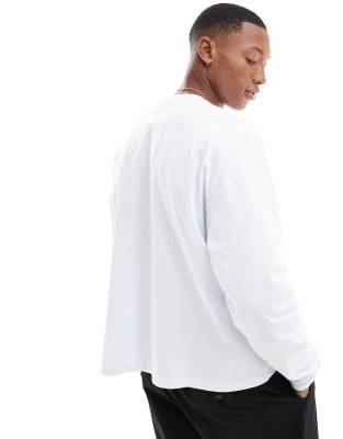 Asos Design Heavyweight Oversized Boxy Long Sleeve T-shirt 240gsm