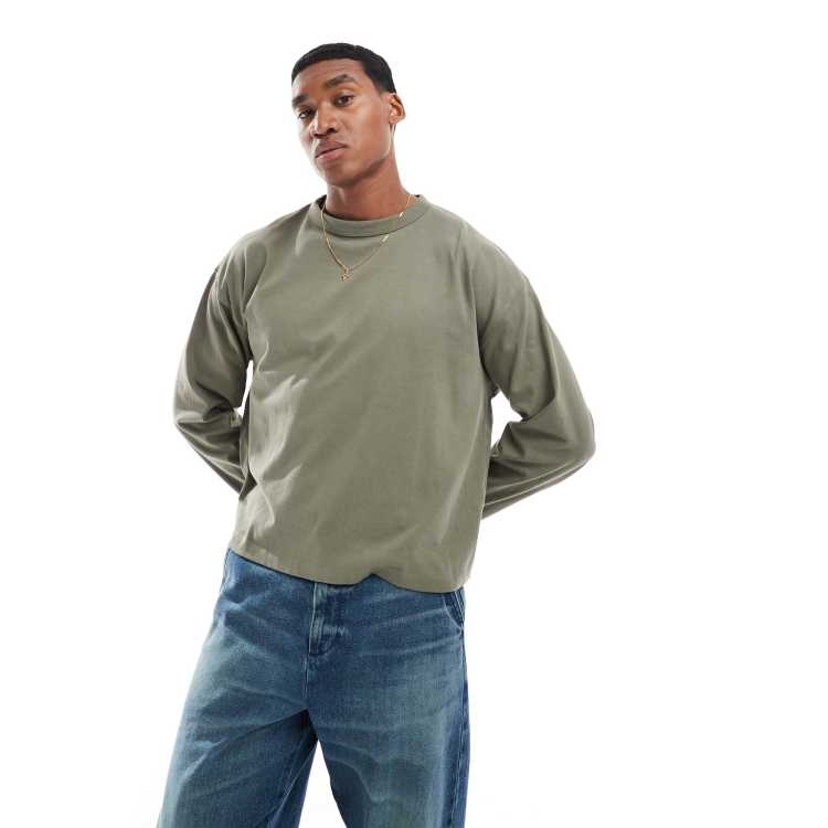 トップス Boxy Long Sleeve T-Shirt ASOS DESIGN super heavyweight oversized boxy long sleeve t