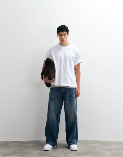 ASOS DESIGN heavyweight boxy oversized t-shirt in white
