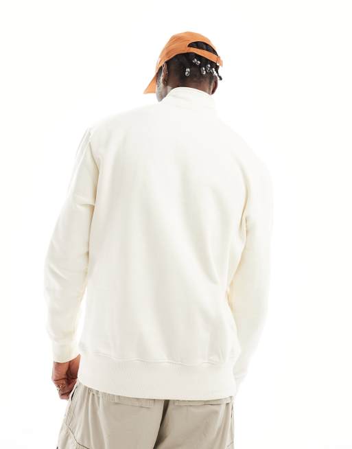 Half zip hot sale crewneck sweatshirts