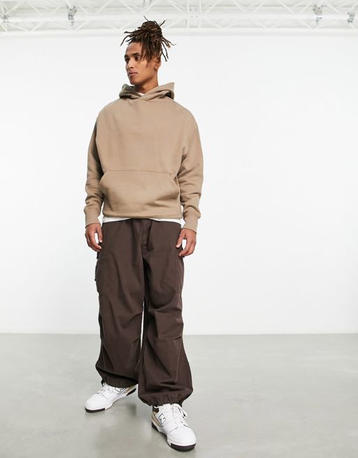 ASOS EDITION premium oversized heavyweight hoodie and sweatpants in oatmeal