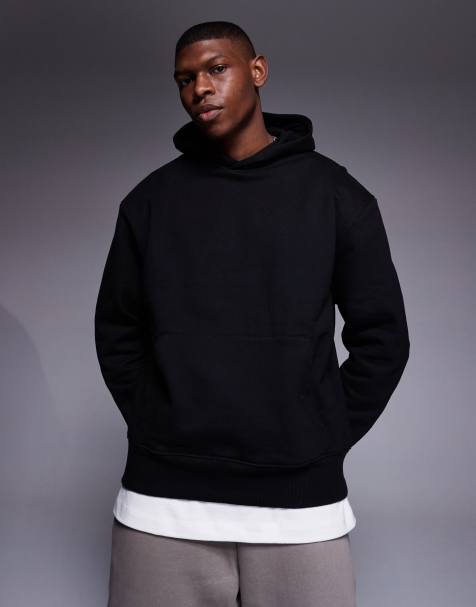 Black oversized sweatshirt clearance mens