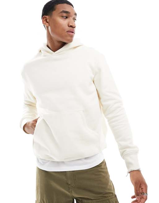 ASOS DESIGN heavyweight oversized hoodie in cream