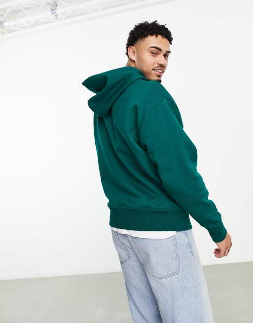 ASOS DESIGN heavyweight oversized hoodie in green