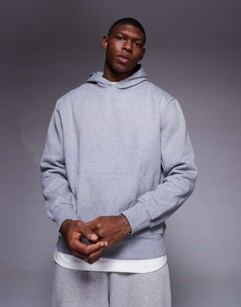 Light grey hoodie mens hot sale