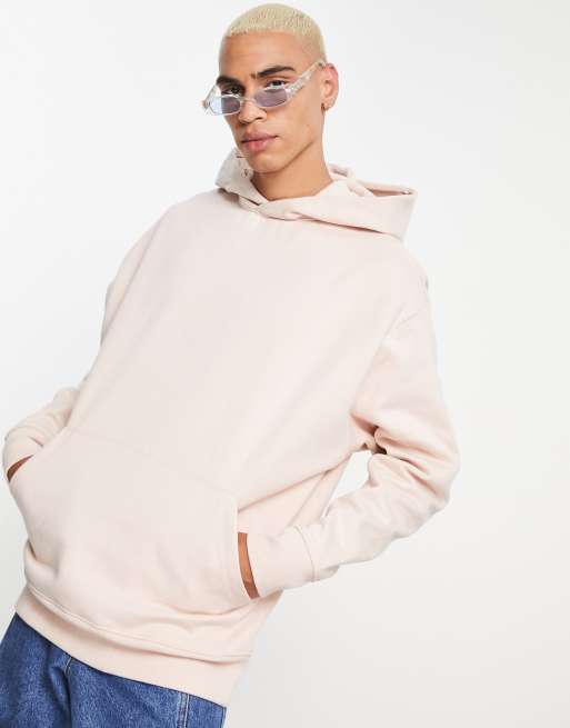 Oversized light best sale pink hoodie