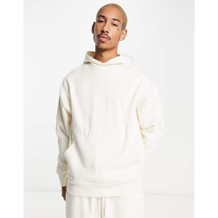 White best sale thick hoodie