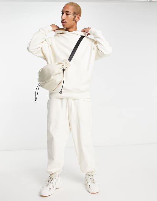 ASOS DESIGN heavyweight oversized hoodie in off white, 4 of 4