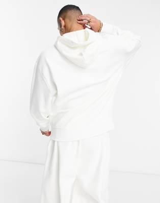 white soft hoodie