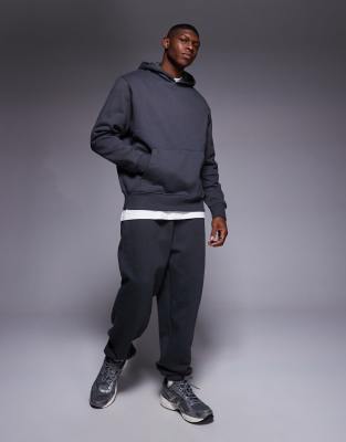 COLLUSION Plus oversized hoodie & joggers in overdye marl purple co-ord