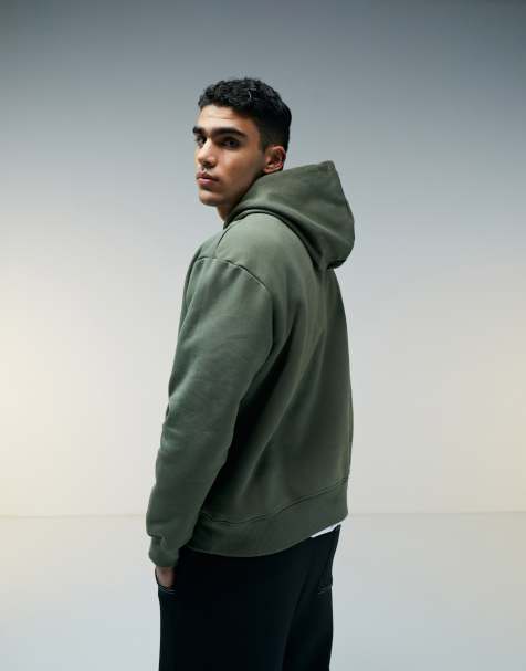 ASOS DESIGN heavyweight oversized hoodie in green