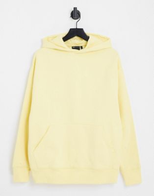 ASOS DESIGN heavyweight oversized hoodie in yellow