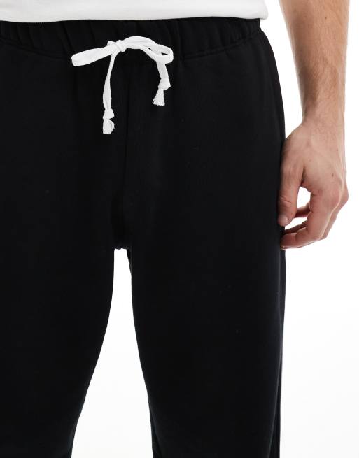 ASOS DESIGN heavyweight oversized jogger with side stripe 400gsm in black, 5 of 5