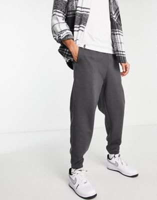 ASOS DESIGN heavyweight oversized joggers in washed black