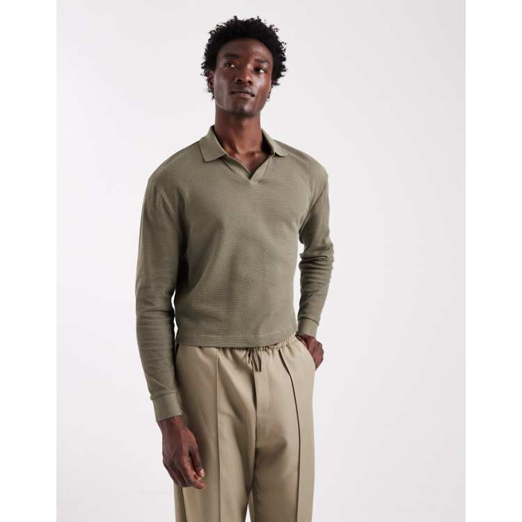 25ss soph「SPN WAPPEN OVERSIZED POLO」カーキ SOPHNET. 25S/S SPN WAPPEN OVERSIZED POLO [ SOPH-250052