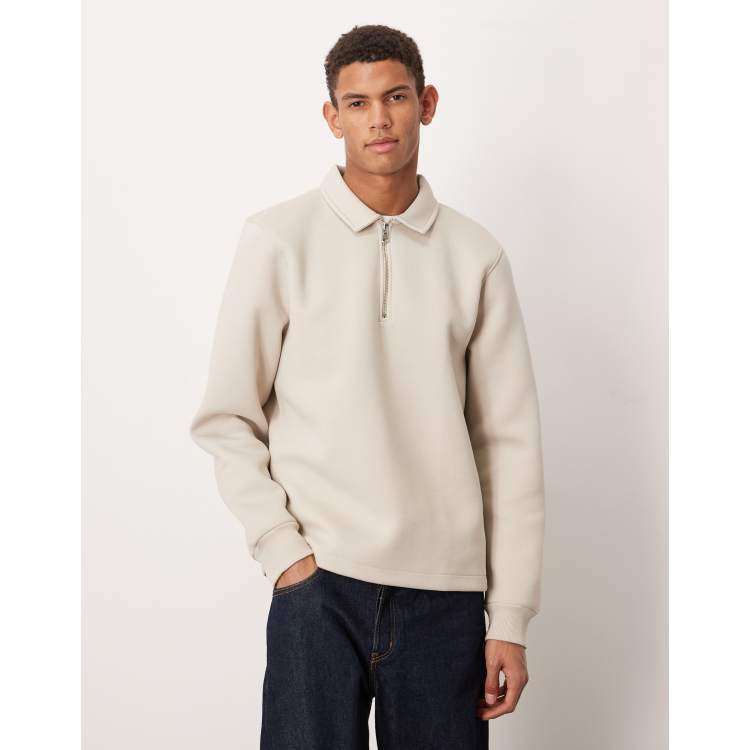 トップス c-boy style Slow Flow (No.53) CRZ YOGA Men's Casual Relaxed Fit Fleece Lined Sweatshirts Mock