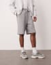 ASOS DESIGN oversized zip up hoodie with print details in heather gray