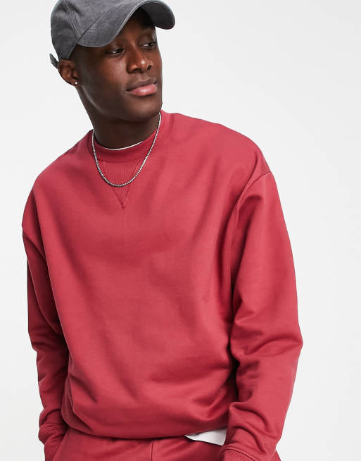 Red sweatshirt asos online