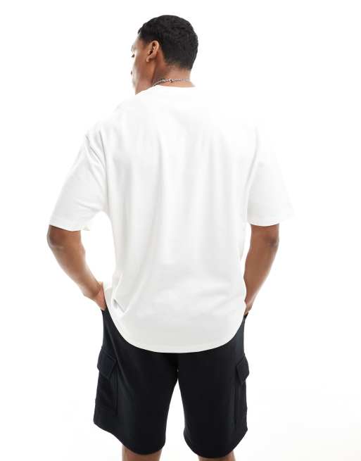 ASOS DESIGN heavyweight oversized t-shirt 240gsm in white - WHITE, 4 of 4