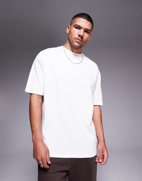 ASOS DESIGN heavyweight oversized t-shirt 240gsm in white - view 1