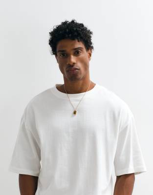 Asos Design Heavyweight Oversized T-shirt In White