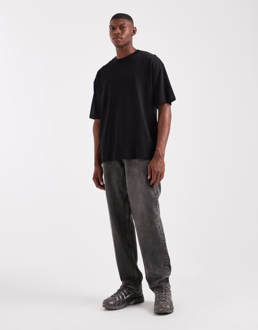 ASOS DESIGN heavyweight oversized t-shirt in black , 2 of 5