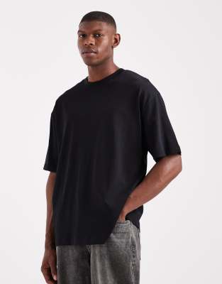 Asos Design Heavyweight Oversized T-shirt In Black