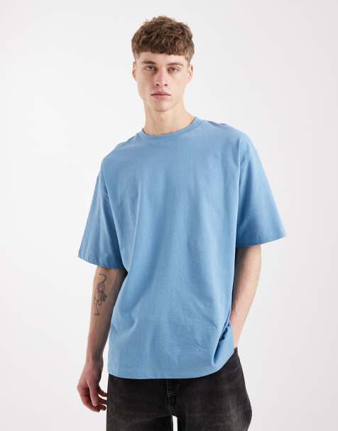 ASOS DESIGN heavyweight oversized t-shirt in blue - view 1