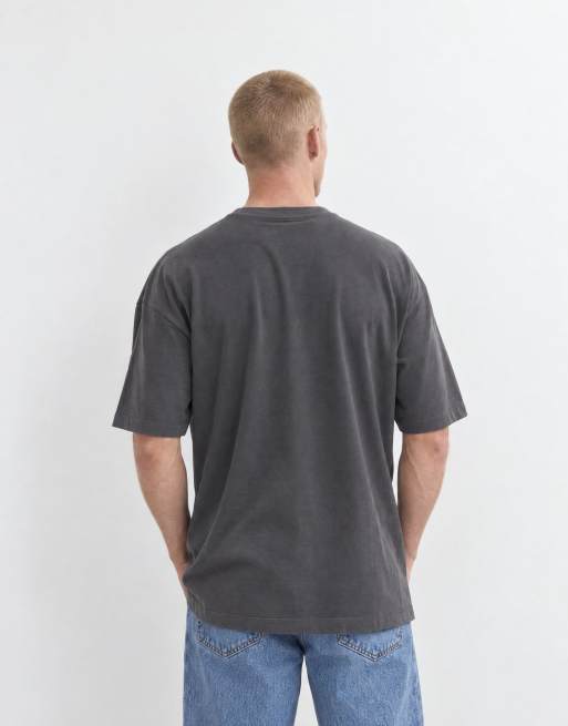 ASOS DESIGN heavyweight oversized t-shirt in charcoal, 7 of 10