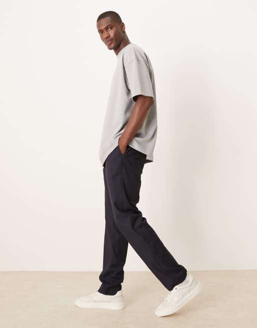ASOS DESIGN heavyweight oversized t-shirt in grey soft touch, 3 of 5