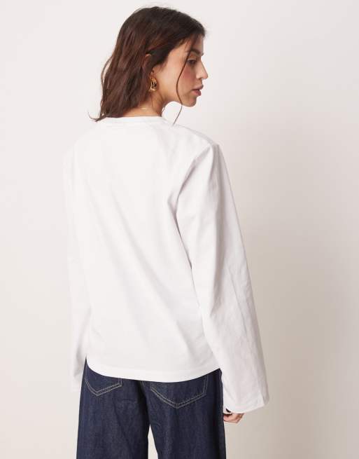 ASOS DESIGN heavyweight oversized t-shirt in ivory