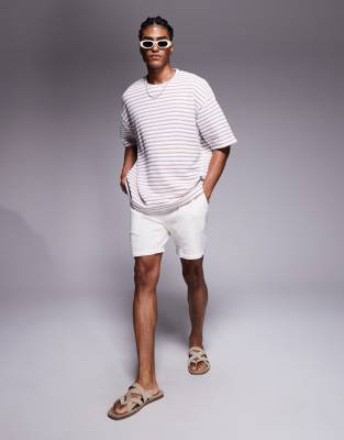Asos Design Heavyweight Oversized T-shirt In Multi