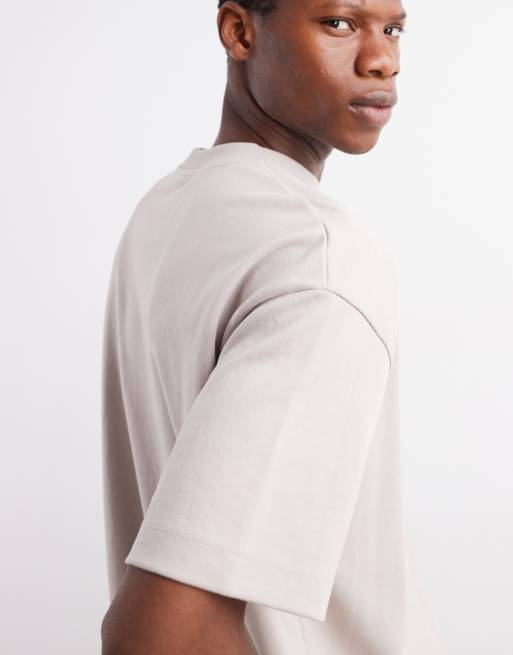 ASOS DESIGN heavyweight oversized t-shirt in stone soft touch, 5 of 5