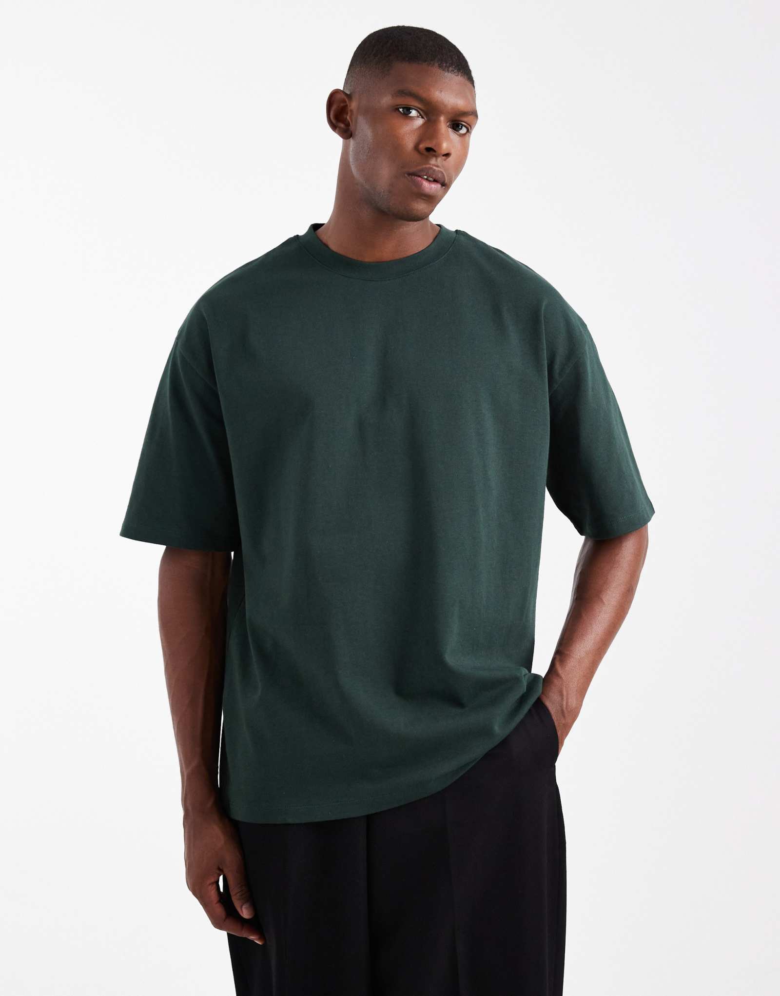 Футболка ASOS DESIGN heavyweight oversize бирюзового цвета